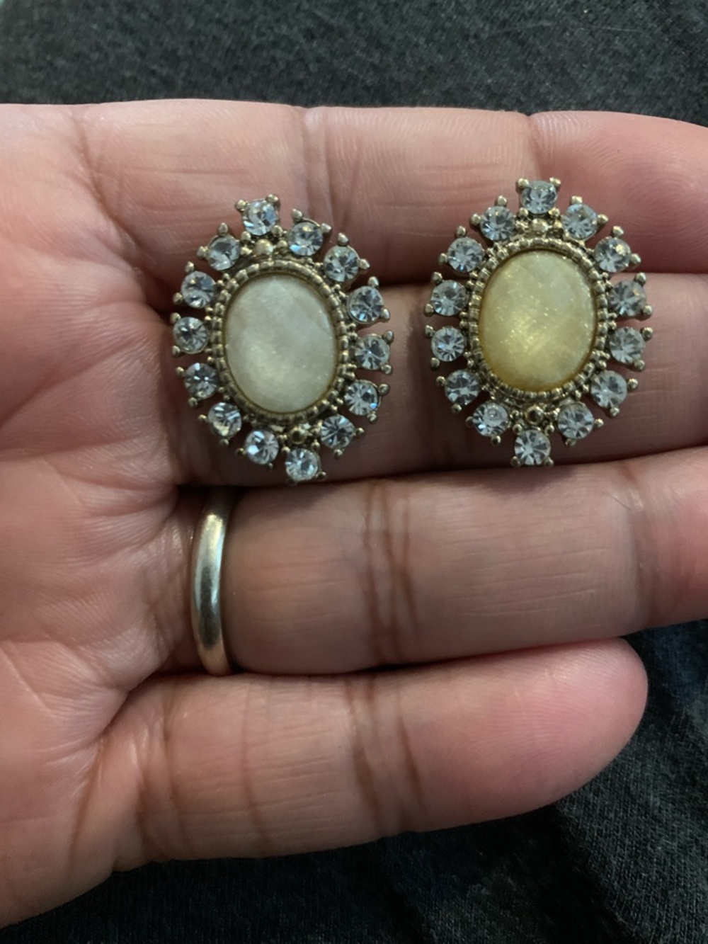 Vintage Halo Stud Earrings
